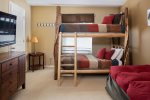 Guest Bedroom with Twin Bunk Bed with Twin Bed and Twin Trundle